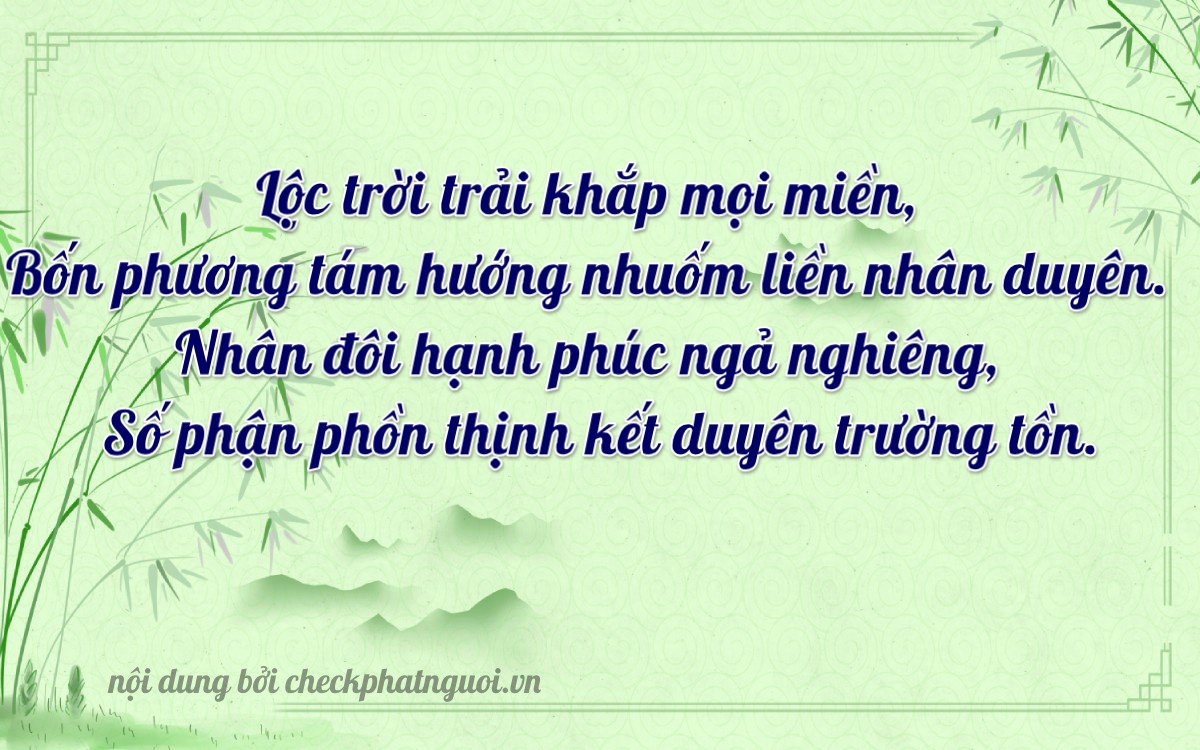 Bài thơ ý nghĩa cho <b>biển số 60K-41124</b> tại website checkphatnguoi.vn