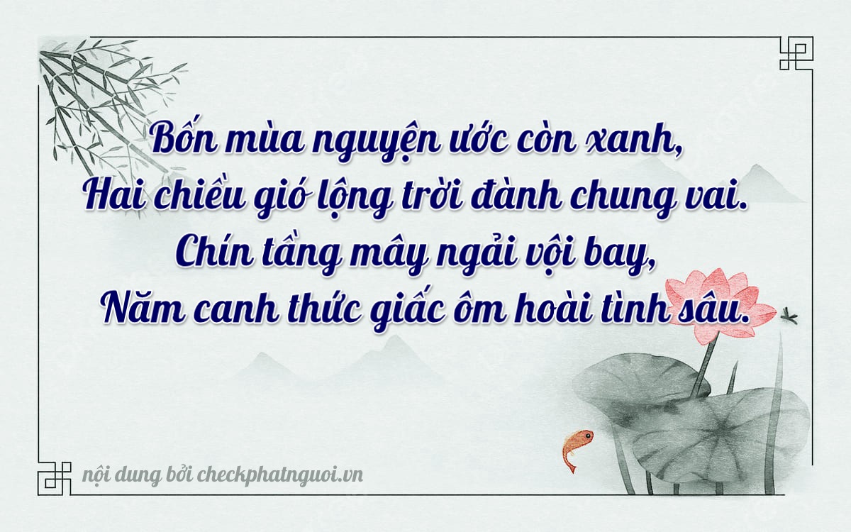 Bài thơ ý nghĩa cho <b>biển số 60K-42954</b> tại website checkphatnguoi.vn