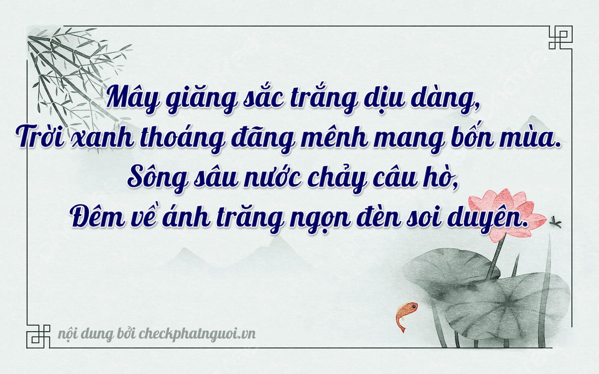 Bài thơ ý nghĩa cho <b>biển số 60K-43383</b> tại website checkphatnguoi.vn