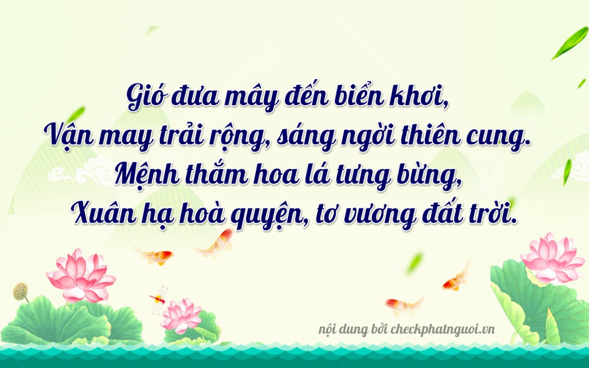 Bài thơ ý nghĩa cho <b>biển số 60K-44196</b> tại website checkphatnguoi.vn