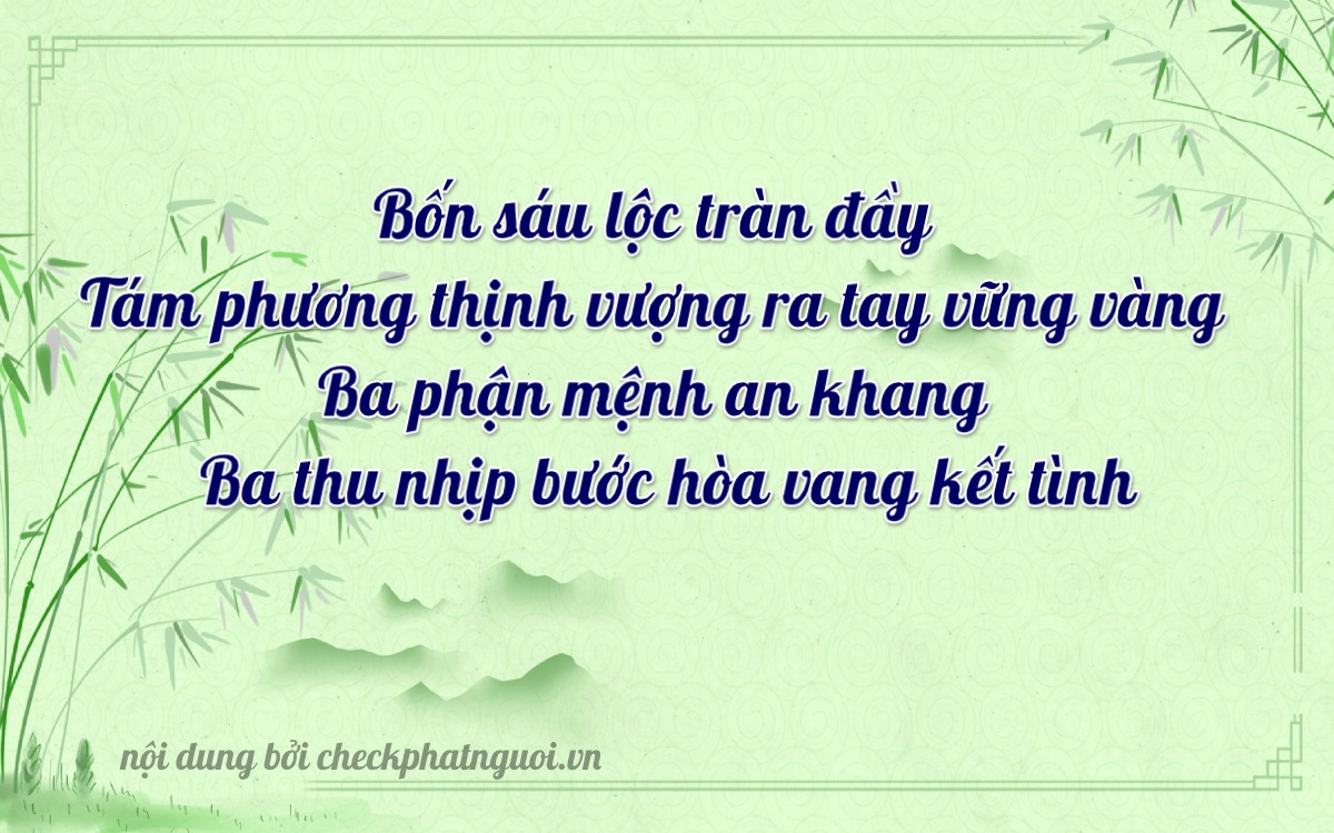Bài thơ ý nghĩa cho <b>biển số 60K-46833</b> tại website checkphatnguoi.vn
