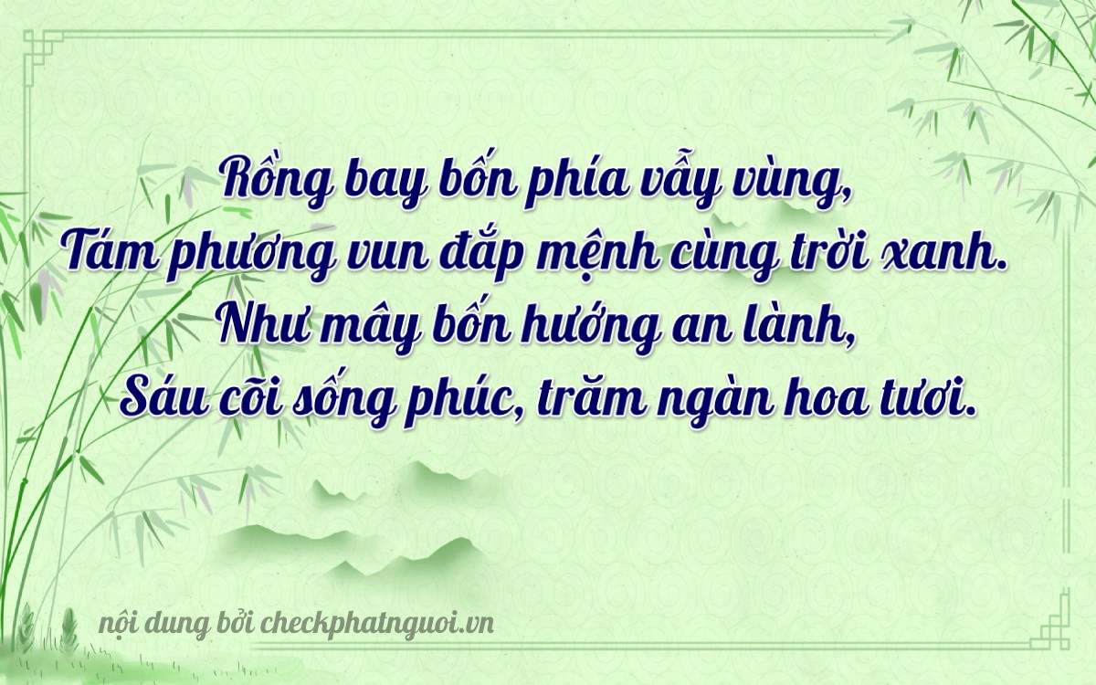 Bài thơ ý nghĩa cho <b>biển số 60K-48416</b> tại website checkphatnguoi.vn