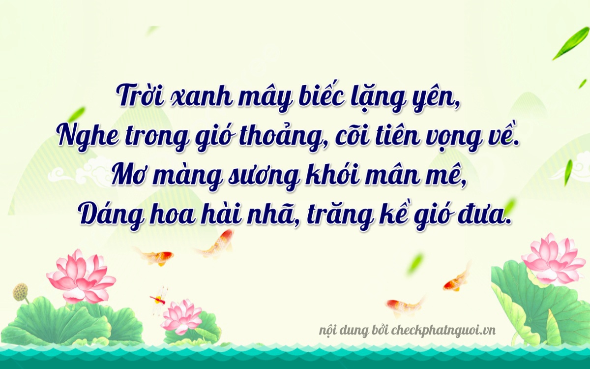 Bài thơ ý nghĩa cho <b>biển số 60K-53577</b> tại website checkphatnguoi.vn