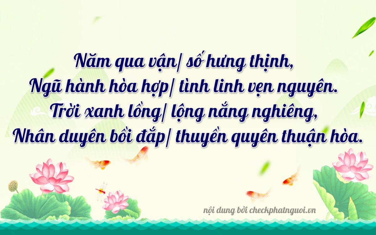 Bài thơ ý nghĩa cho <b>biển số 60K-53816</b> tại website checkphatnguoi.vn