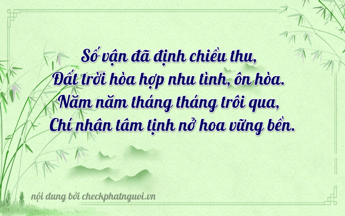Bài thơ ý nghĩa cho <b>biển số 60K-55447</b> tại website checkphatnguoi.vn
