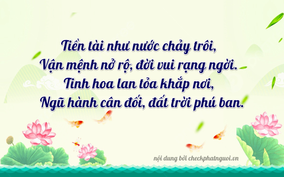 Bài thơ ý nghĩa cho <b>biển số 60K-58606</b> tại website checkphatnguoi.vn