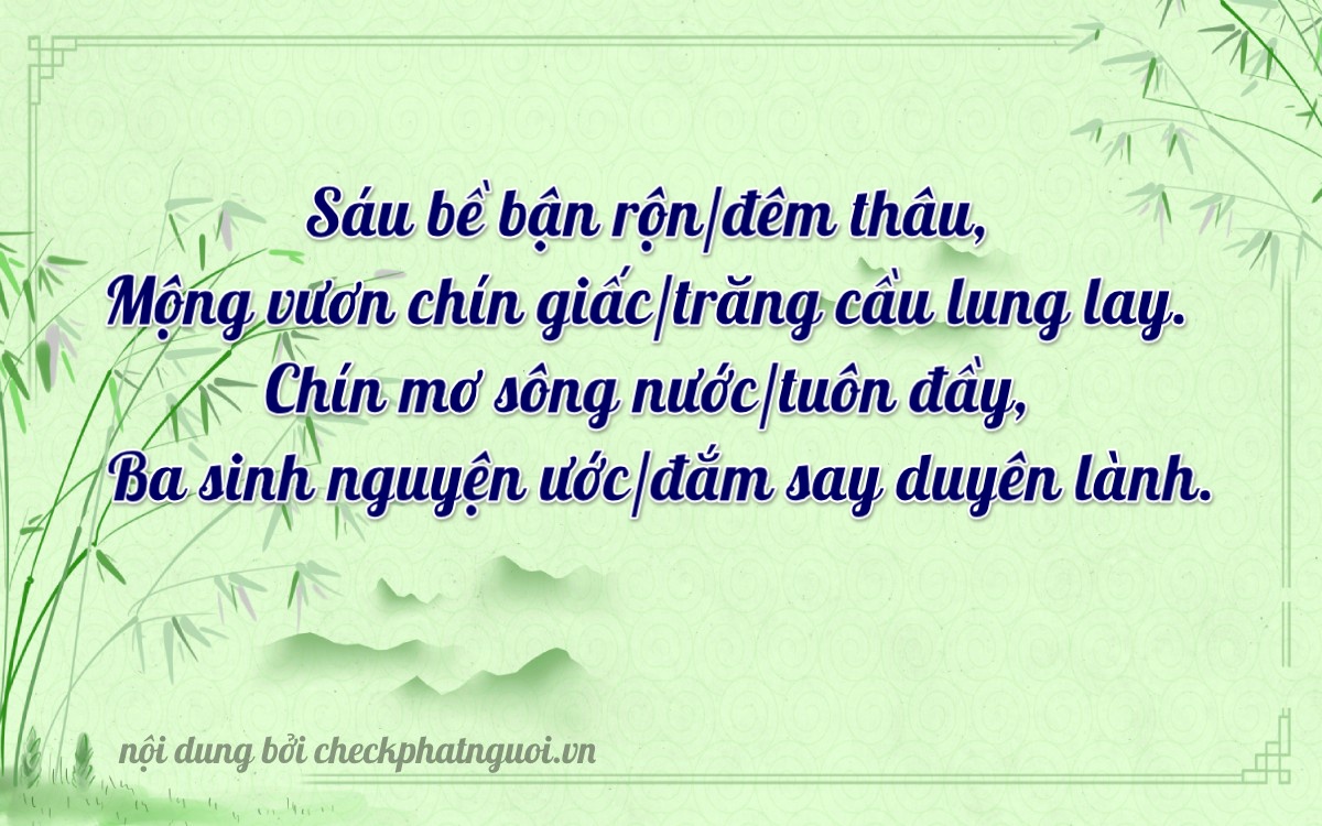 Bài thơ ý nghĩa cho <b>biển số 60K-61973</b> tại website checkphatnguoi.vn