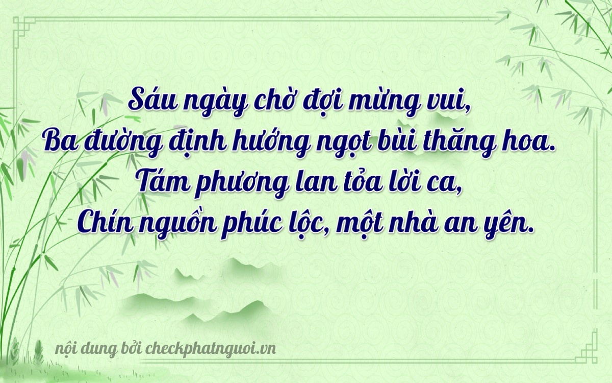 Bài thơ ý nghĩa cho <b>biển số 60K-63879</b> tại website checkphatnguoi.vn