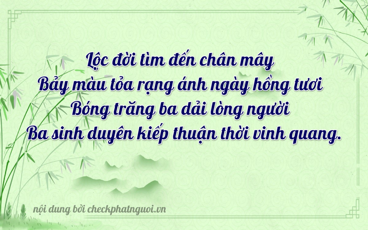 Bài thơ ý nghĩa cho <b>biển số 60K-64733</b> tại website checkphatnguoi.vn