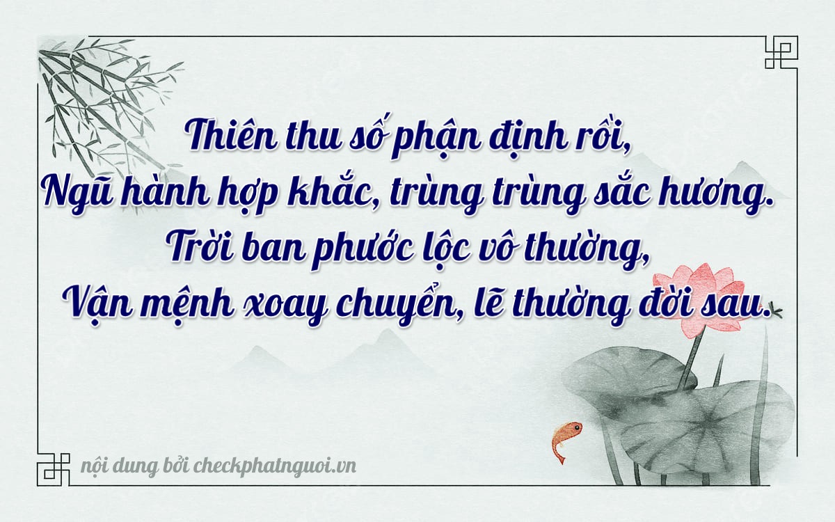 Bài thơ ý nghĩa cho <b>biển số 60K-77758</b> tại website checkphatnguoi.vn