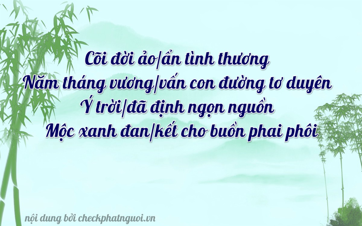 Bài thơ ý nghĩa cho <b>biển số 60KK-52347</b> tại website checkphatnguoi.vn