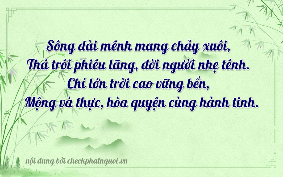 Bài thơ ý nghĩa cho <b>biển số 60LD-01893</b> tại website checkphatnguoi.vn