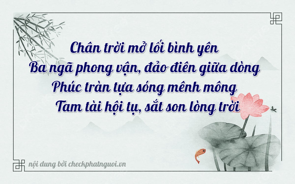 Bài thơ ý nghĩa cho <b>biển số 60M-83353</b> tại website checkphatnguoi.vn