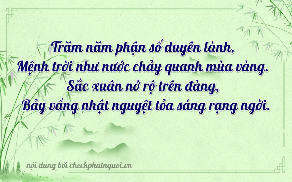 Bài thơ ý nghĩa cho <b>biển số 60S-55777</b> tại website checkphatnguoi.vn