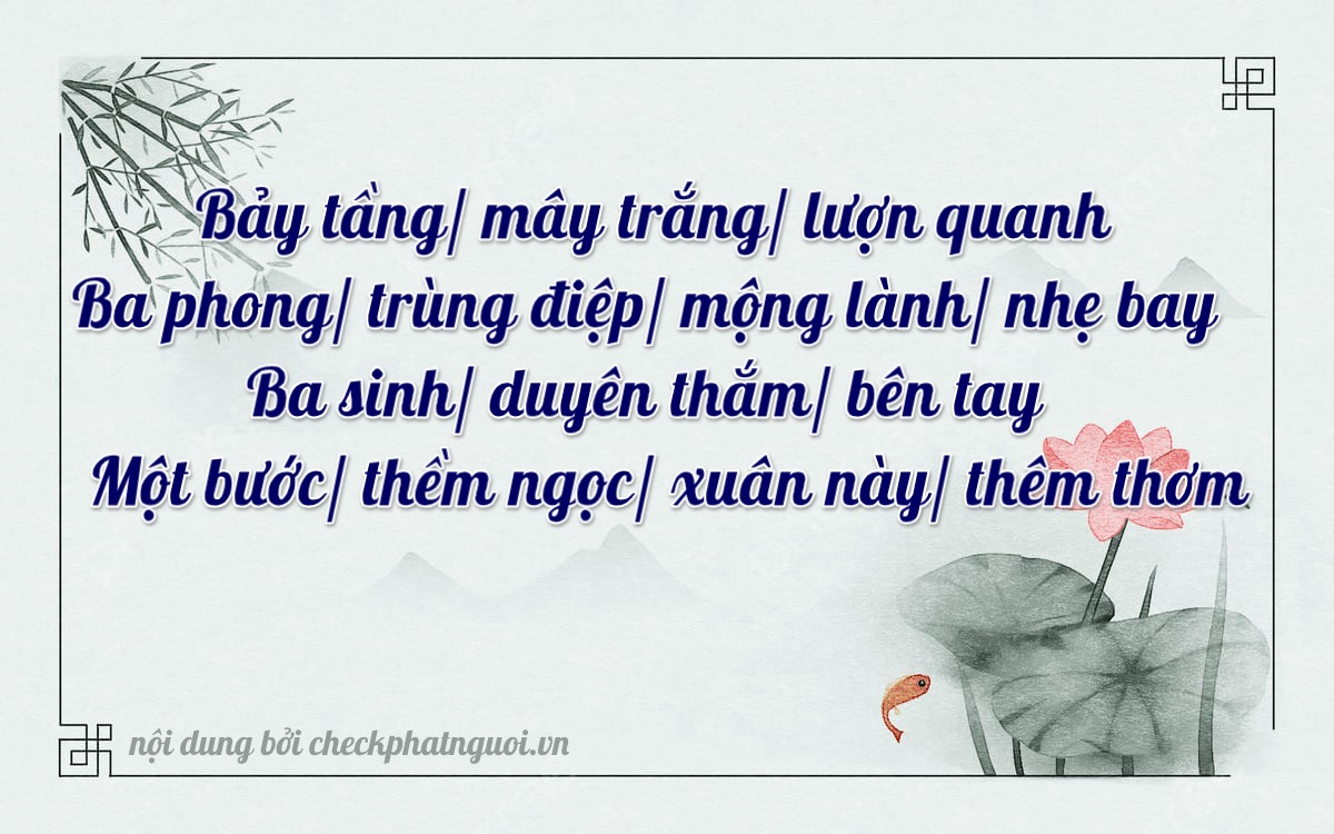 Bài thơ ý nghĩa cho <b>biển số 60U-73381</b> tại website checkphatnguoi.vn