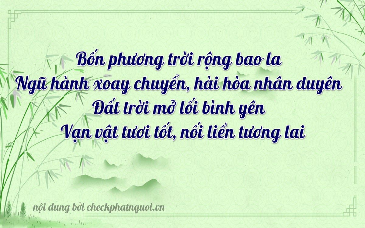 Bài thơ ý nghĩa cho <b>biển số 60V-56408</b> tại website checkphatnguoi.vn