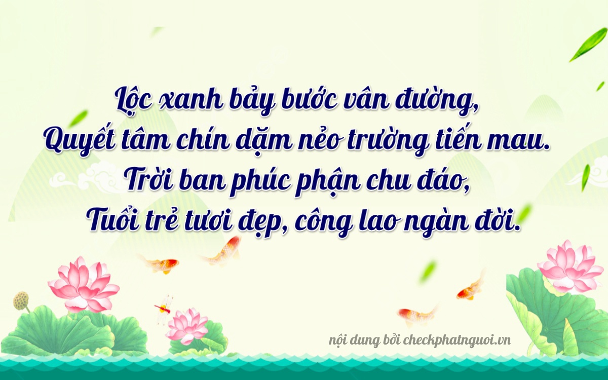 Bài thơ ý nghĩa cho <b>biển số 60V-6797</b> tại website checkphatnguoi.vn