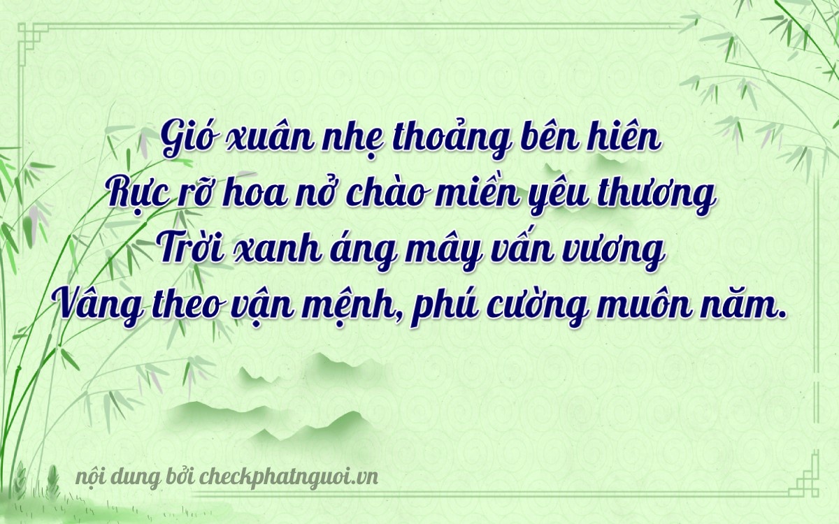 Bài thơ ý nghĩa cho <b>biển số 60X-62378</b> tại website checkphatnguoi.vn