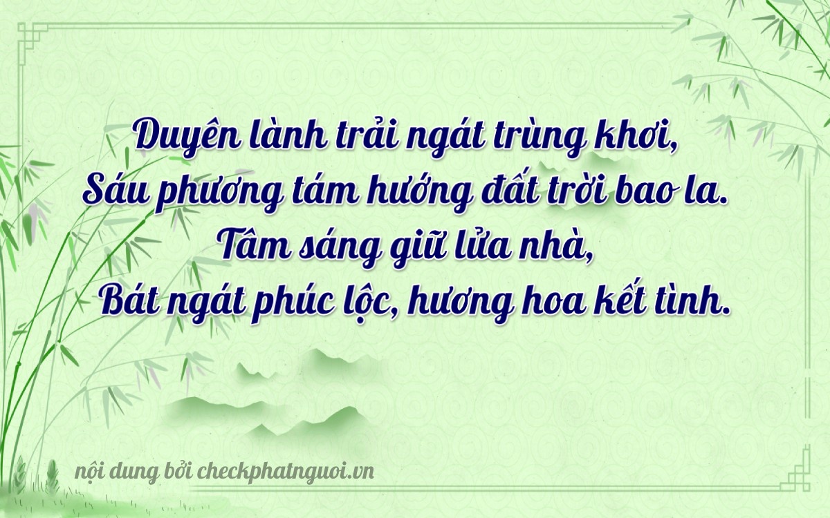 Bài thơ ý nghĩa cho <b>biển số 60Y-61816</b> tại website checkphatnguoi.vn