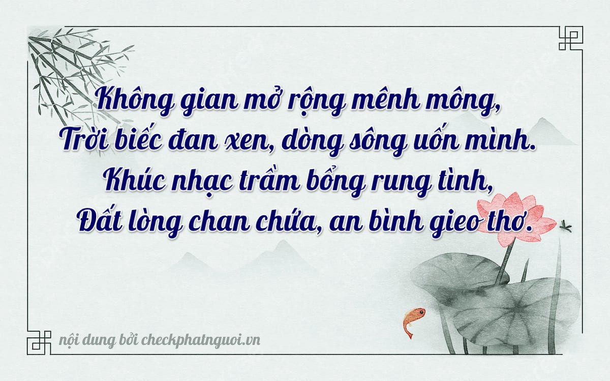 Bài thơ ý nghĩa cho <b>biển số 61A-00185</b> tại website checkphatnguoi.vn