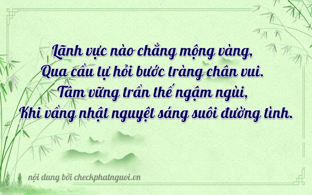 Bài thơ ý nghĩa cho <b>biển số 61A-03070</b> tại website checkphatnguoi.vn