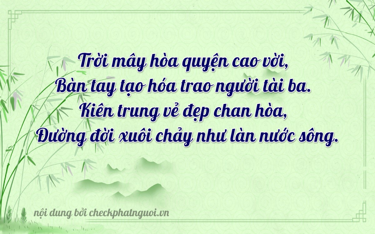 Bài thơ ý nghĩa cho <b>biển số 61A-03097</b> tại website checkphatnguoi.vn