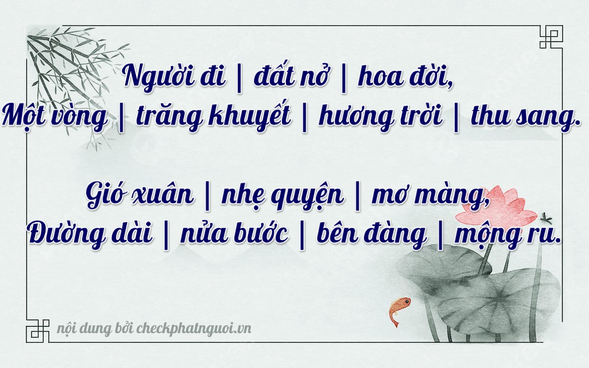 Bài thơ ý nghĩa cho <b>biển số 61A-27329</b> tại website checkphatnguoi.vn