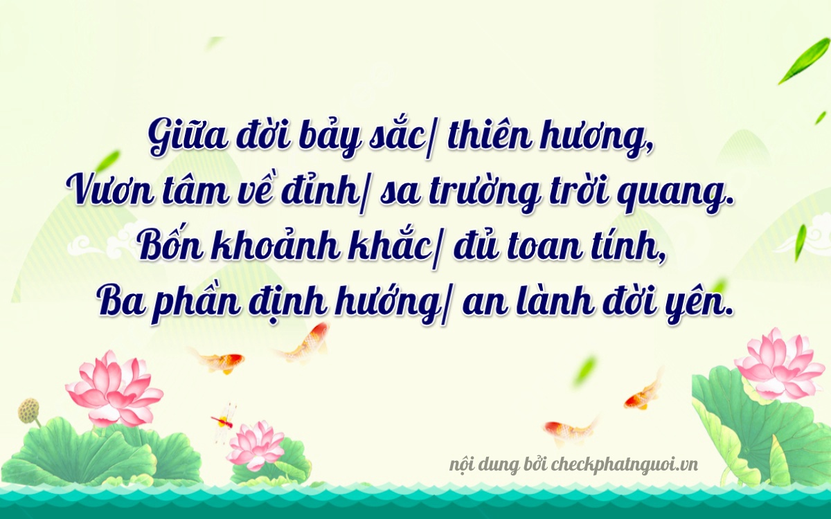 Bài thơ ý nghĩa cho <b>biển số 61A-35737</b> tại website checkphatnguoi.vn