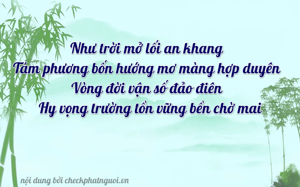 Bài thơ ý nghĩa cho <b>biển số 61A-38487</b> tại website checkphatnguoi.vn