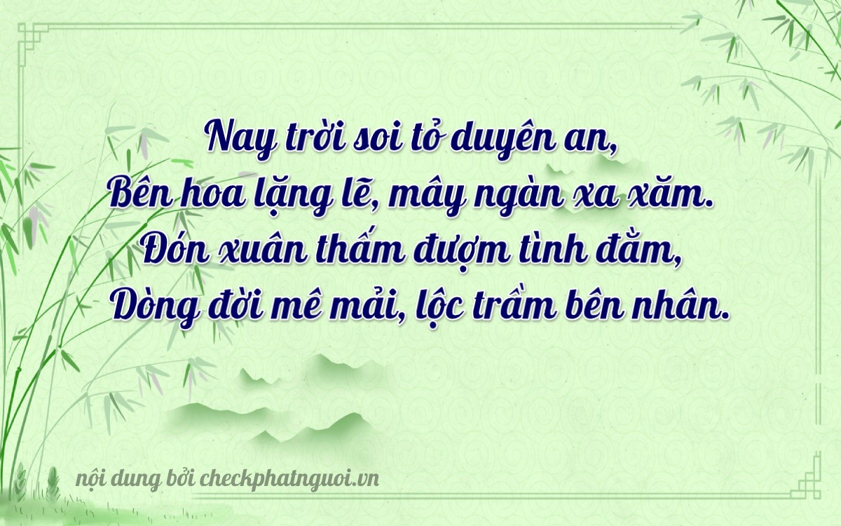 Bài thơ ý nghĩa cho <b>biển số 61A-42769</b> tại website checkphatnguoi.vn