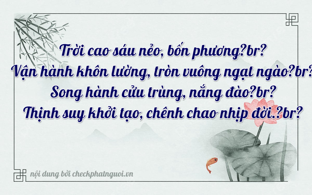Bài thơ ý nghĩa cho <b>biển số 61A-43229</b> tại website checkphatnguoi.vn