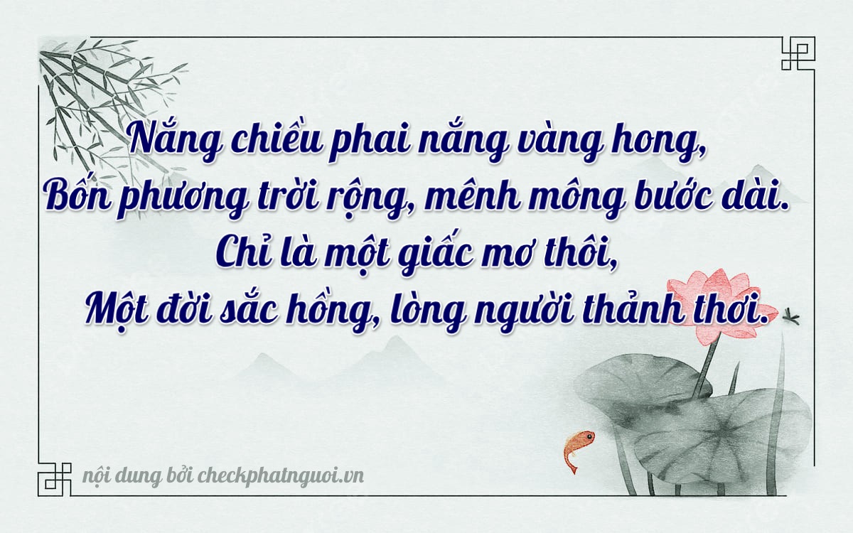 Bài thơ ý nghĩa cho <b>biển số 61A-64041</b> tại website checkphatnguoi.vn