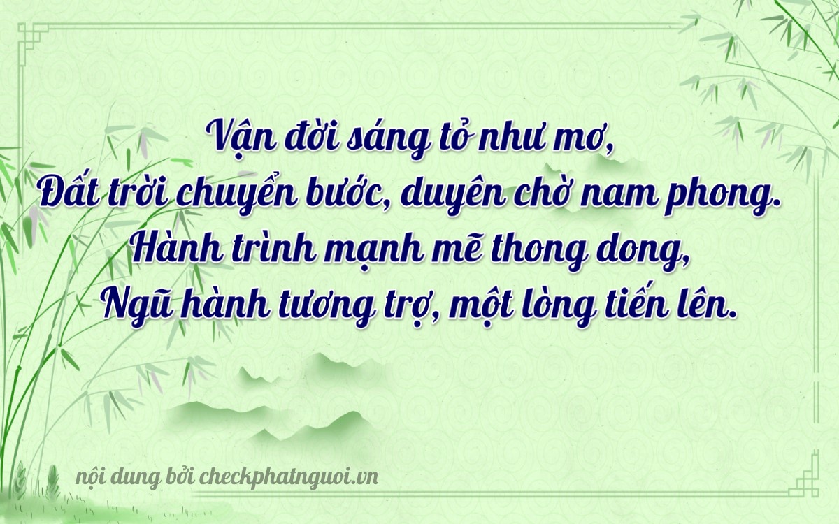 Bài thơ ý nghĩa cho <b>biển số 61A-65021</b> tại website checkphatnguoi.vn