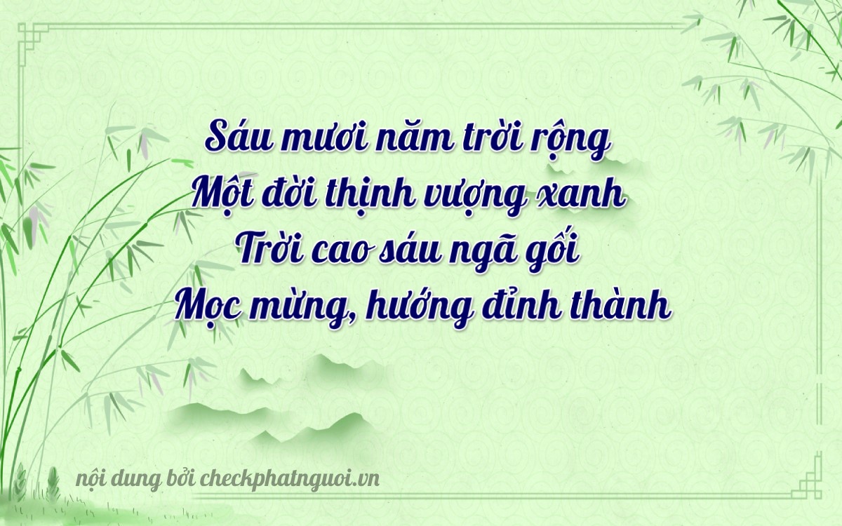 Bài thơ ý nghĩa cho <b>biển số 61A-66163</b> tại website checkphatnguoi.vn