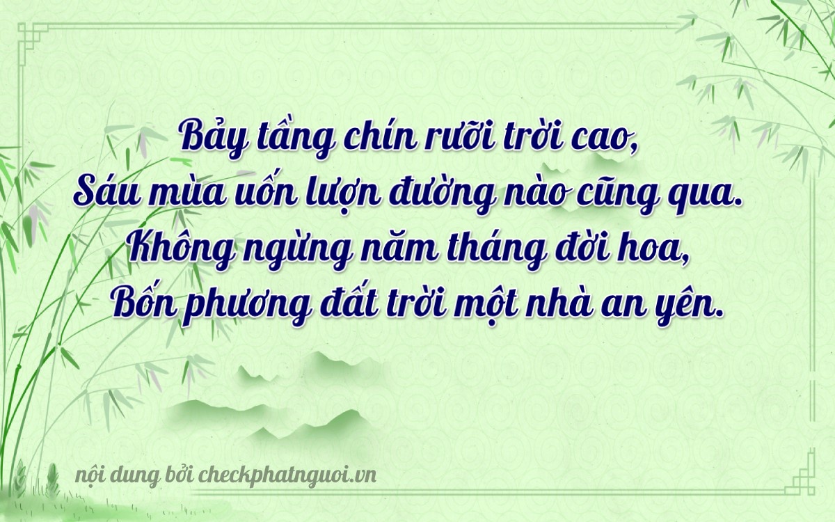 Bài thơ ý nghĩa cho <b>biển số 61A-76075</b> tại website checkphatnguoi.vn