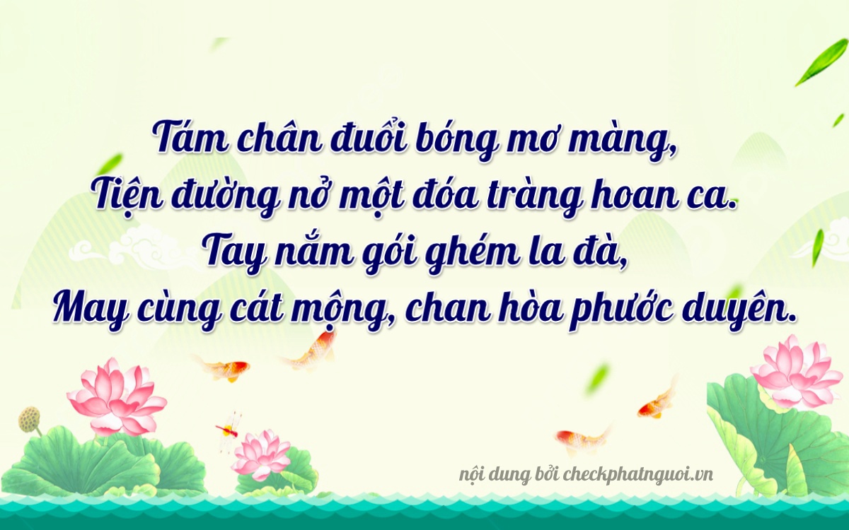 Bài thơ ý nghĩa cho <b>biển số 61A-78895</b> tại website checkphatnguoi.vn
