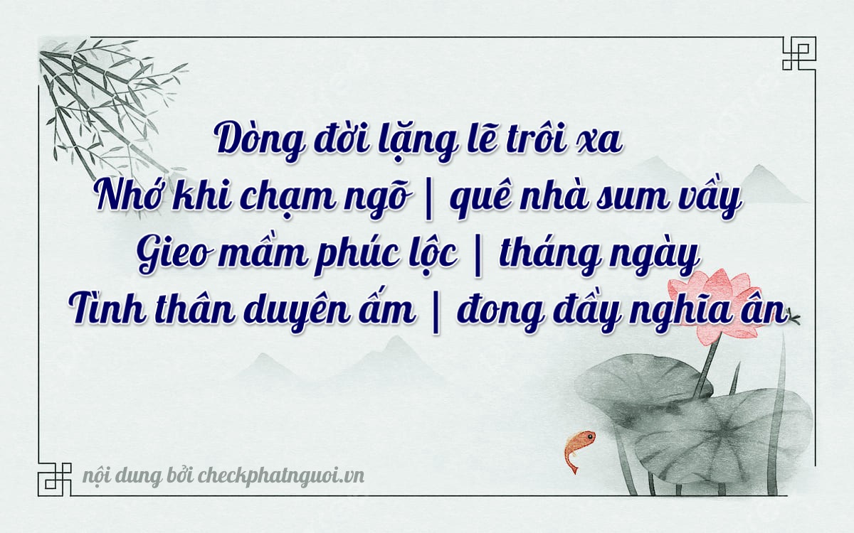 Bài thơ ý nghĩa cho <b>biển số 61A-85999</b> tại website checkphatnguoi.vn