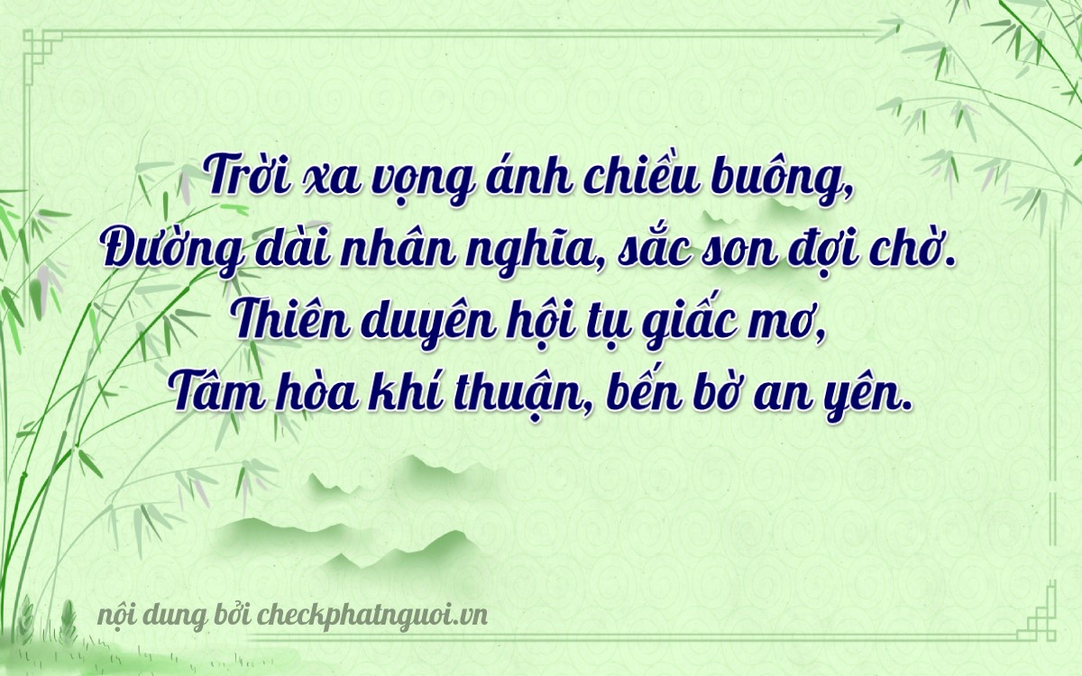 Bài thơ ý nghĩa cho <b>biển số 61A-87812</b> tại website checkphatnguoi.vn