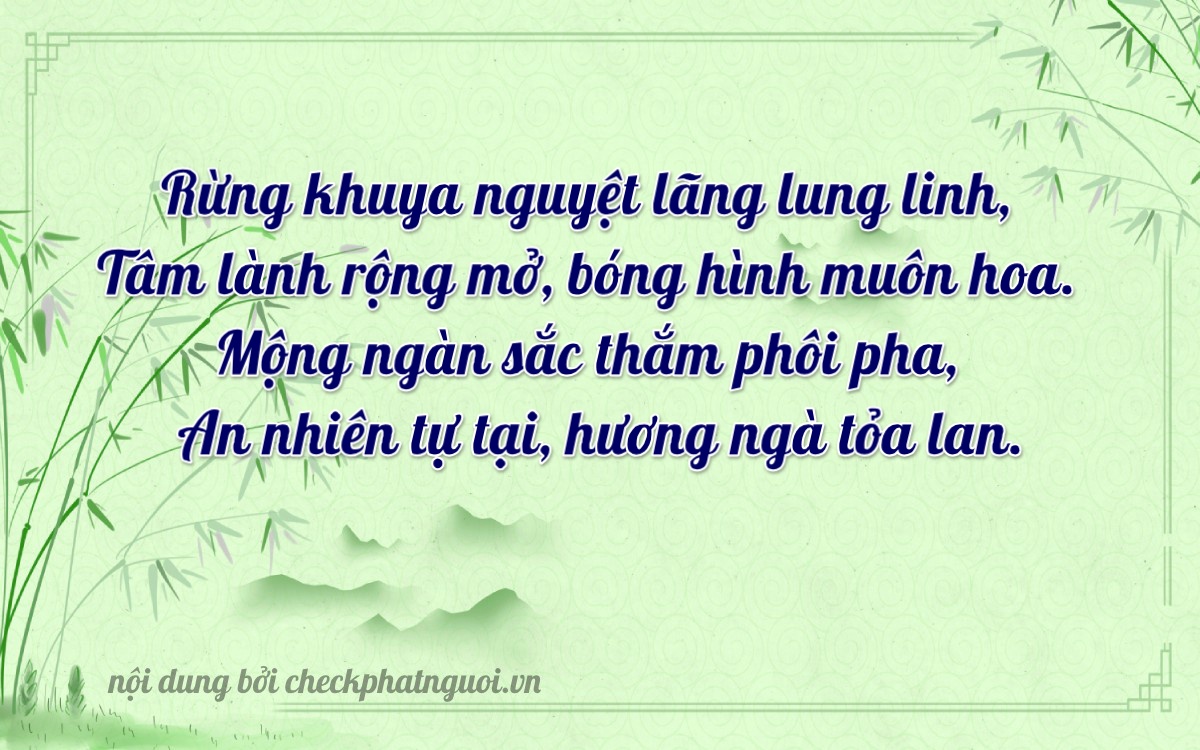 Bài thơ ý nghĩa cho <b>biển số 61AA-12180</b> tại website checkphatnguoi.vn