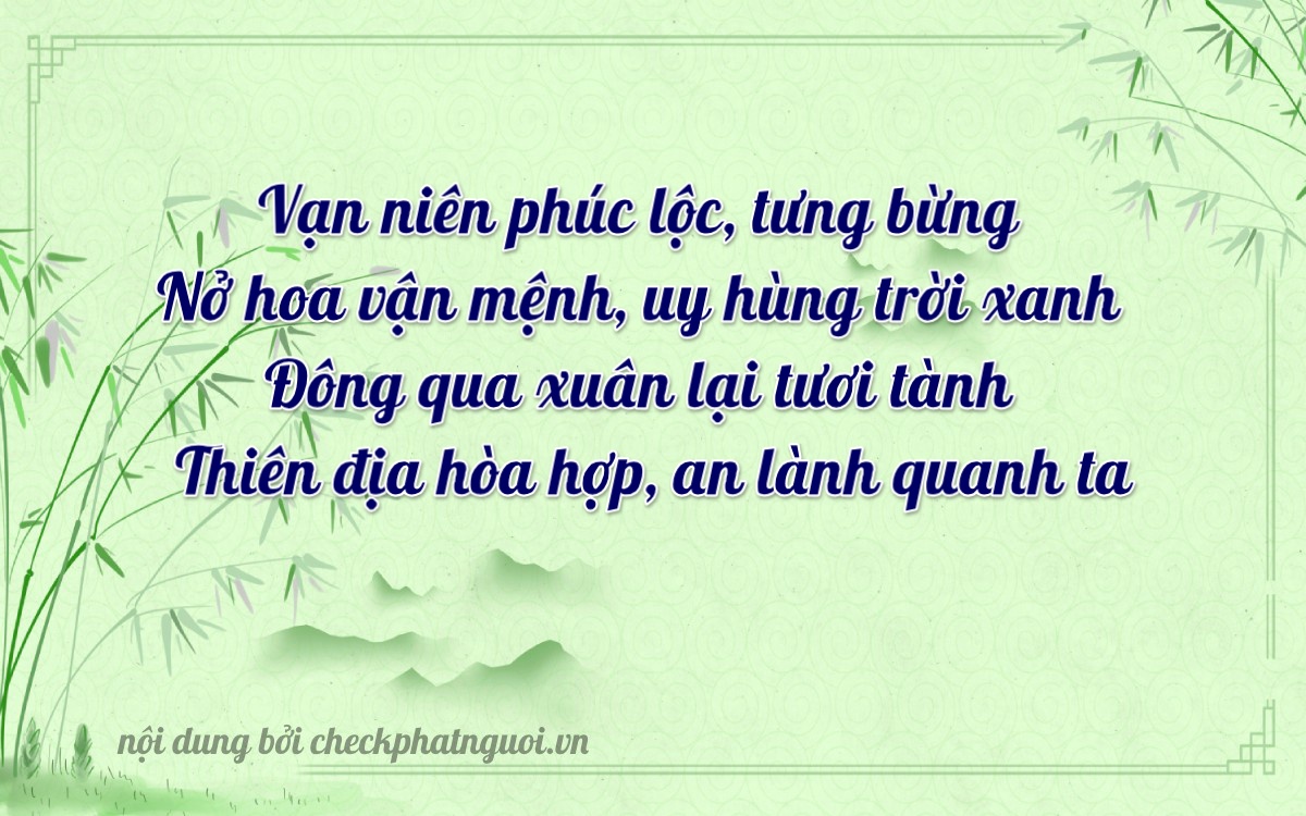 Bài thơ ý nghĩa cho <b>biển số 61B-00324</b> tại website checkphatnguoi.vn