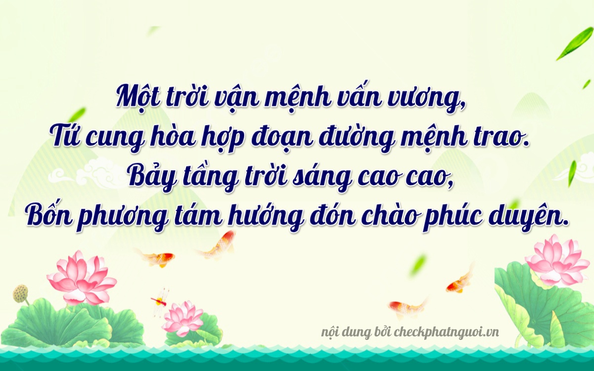 Bài thơ ý nghĩa cho <b>biển số 61B1-04774</b> tại website checkphatnguoi.vn