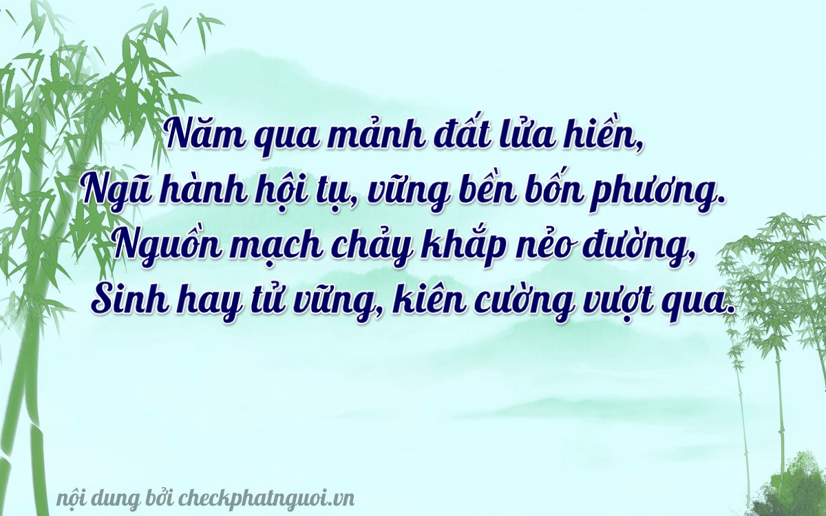 Bài thơ ý nghĩa cho <b>biển số 61B1-15052</b> tại website checkphatnguoi.vn