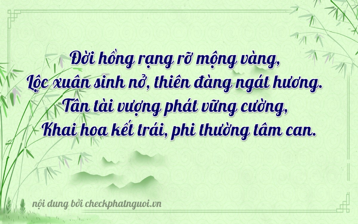 Bài thơ ý nghĩa cho <b>biển số 61B1-40214</b> tại website checkphatnguoi.vn