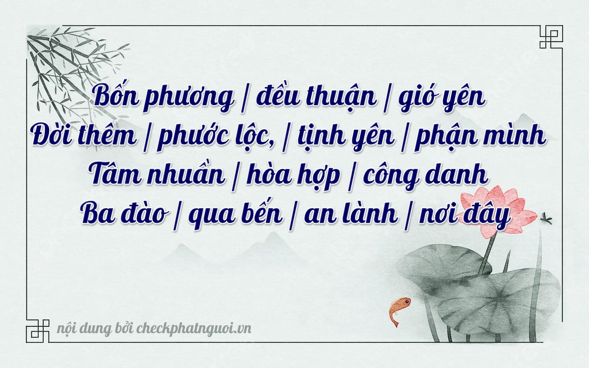 Bài thơ ý nghĩa cho <b>biển số 61B1-40353</b> tại website checkphatnguoi.vn