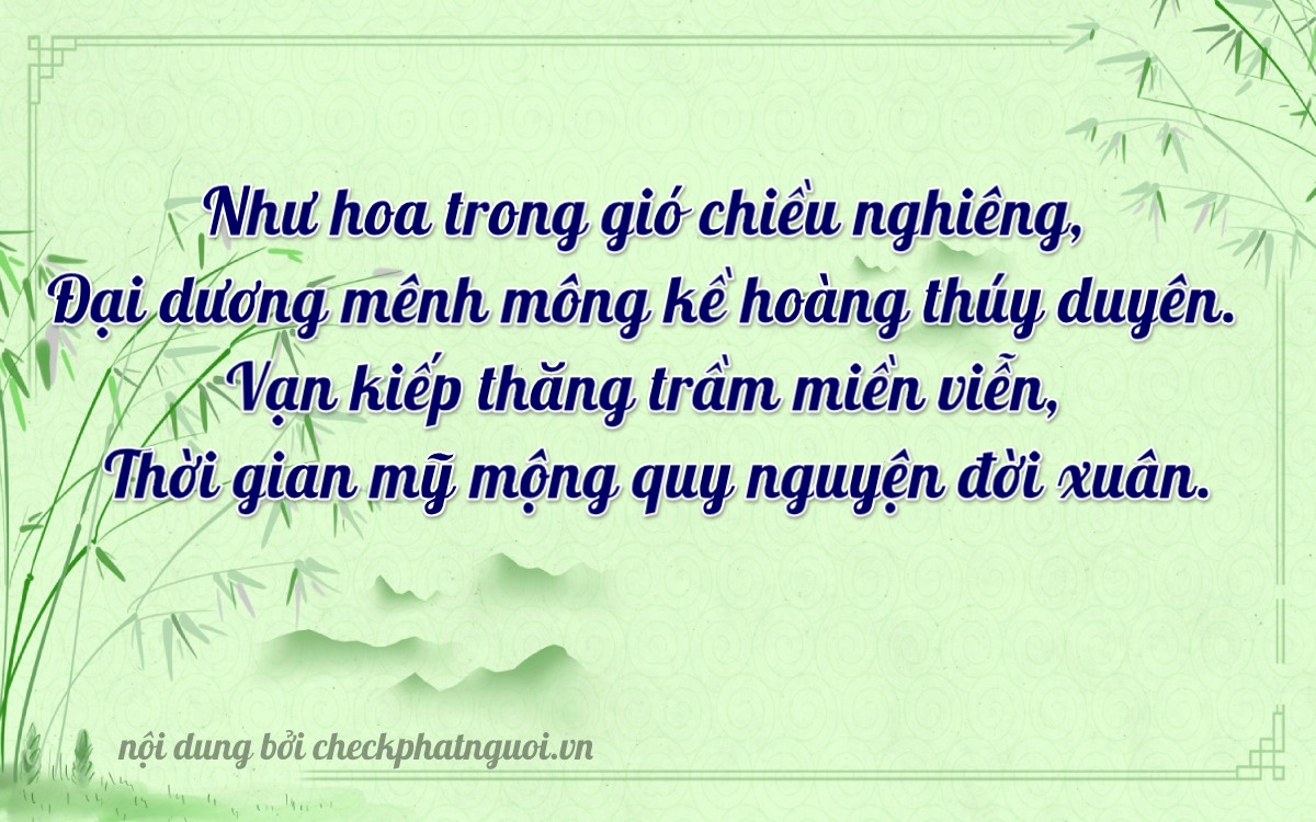 Bài thơ ý nghĩa cho <b>biển số 61B1-49944</b> tại website checkphatnguoi.vn