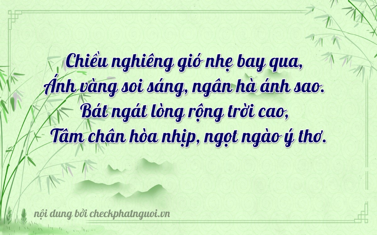 Bài thơ ý nghĩa cho <b>biển số 61B1-67856</b> tại website checkphatnguoi.vn