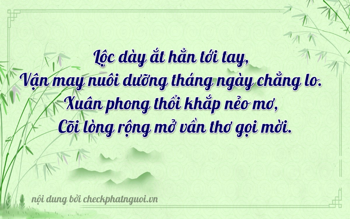 Bài thơ ý nghĩa cho <b>biển số 61B1-68302</b> tại website checkphatnguoi.vn