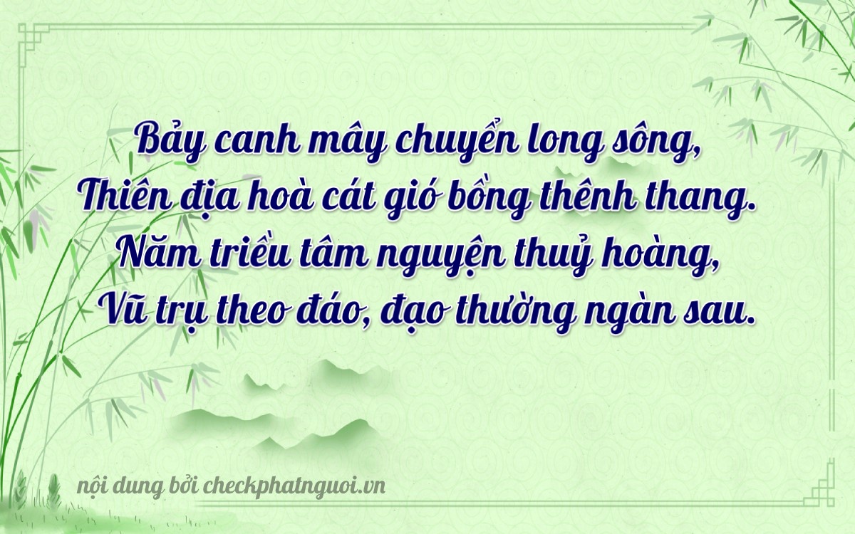 Bài thơ ý nghĩa cho <b>biển số 61B2-07359</b> tại website checkphatnguoi.vn