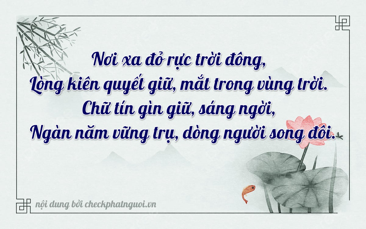 Bài thơ ý nghĩa cho <b>biển số 61B2-11055</b> tại website checkphatnguoi.vn