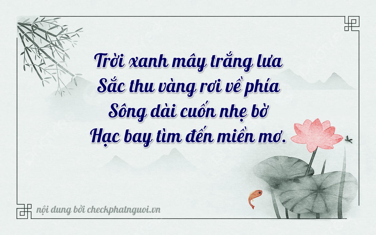 Bài thơ ý nghĩa cho <b>biển số 61B2-37770</b> tại website checkphatnguoi.vn